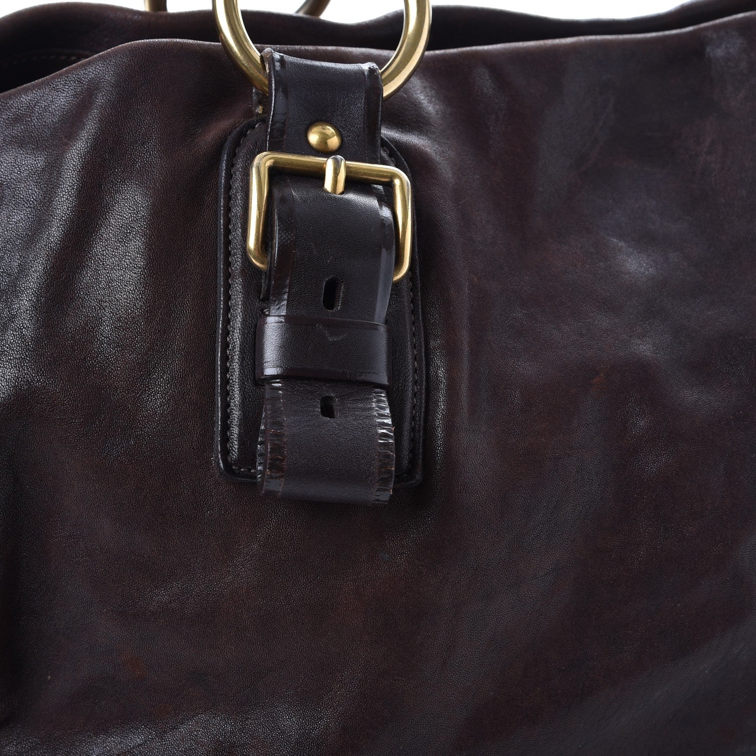 Prada Nappa Studded Aviator Shopping Tote Caffe 19 of 28