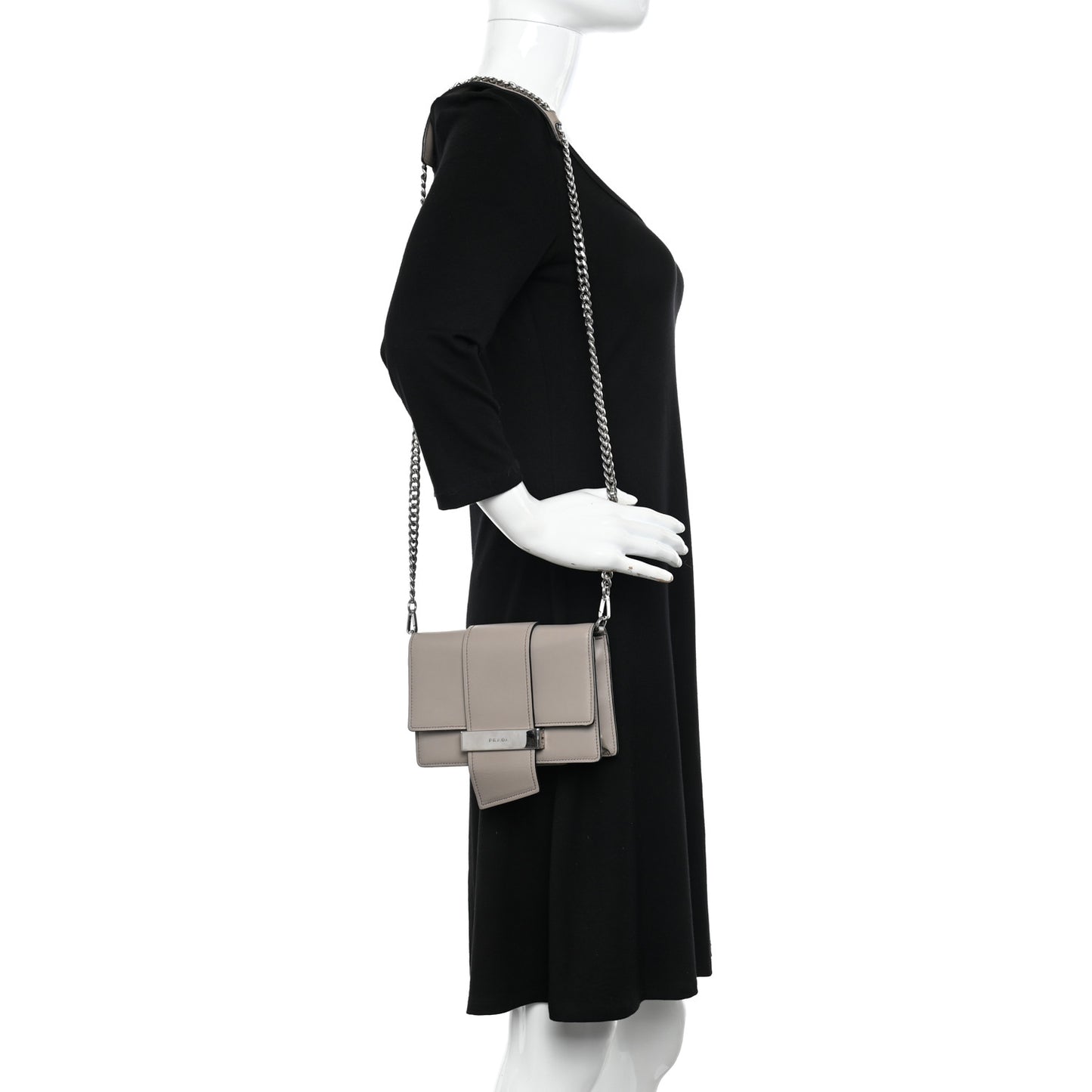 City Calf Ribbon Bag Pomice