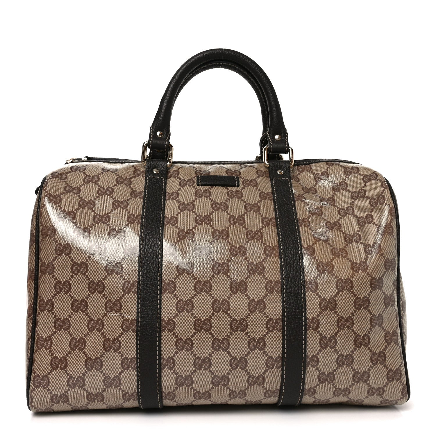 Gucci Crystal Monogram Medium Joy Boston Dark Brown 1 of 10