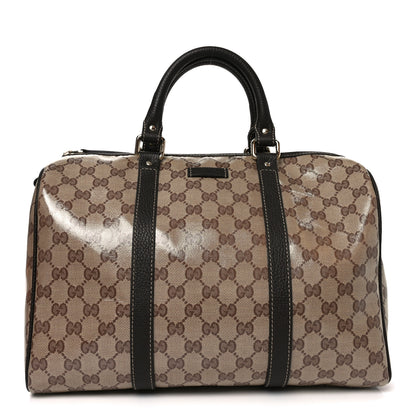 Gucci Crystal Monogram Medium Joy Boston Dark Brown 1 of 10