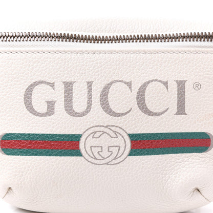 Gucci Grained Calfskin Small Logo Belt Bag White 9 of 9
