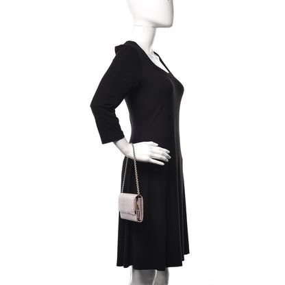 Gucci Soft Microguccissima Dice Chain Wallet Mauve 2 of 11