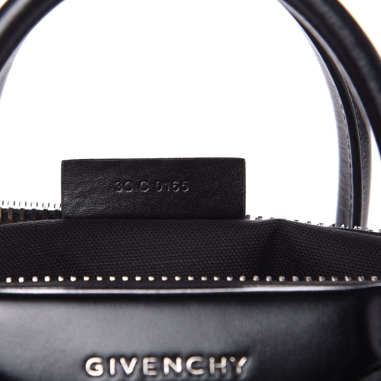 Shiny Lord Calfskin Small Antigona Black