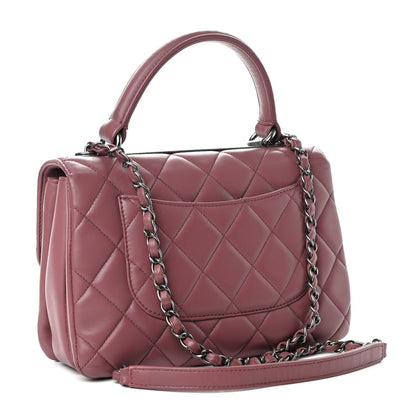 Chanel Lambskin Quilted Small Trendy CC Flap Dual Handle Bag Pink 3 of 10