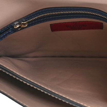 Valentino Garavani Nappa Rockstud Wristlet Clutch Indigo 7 of 13