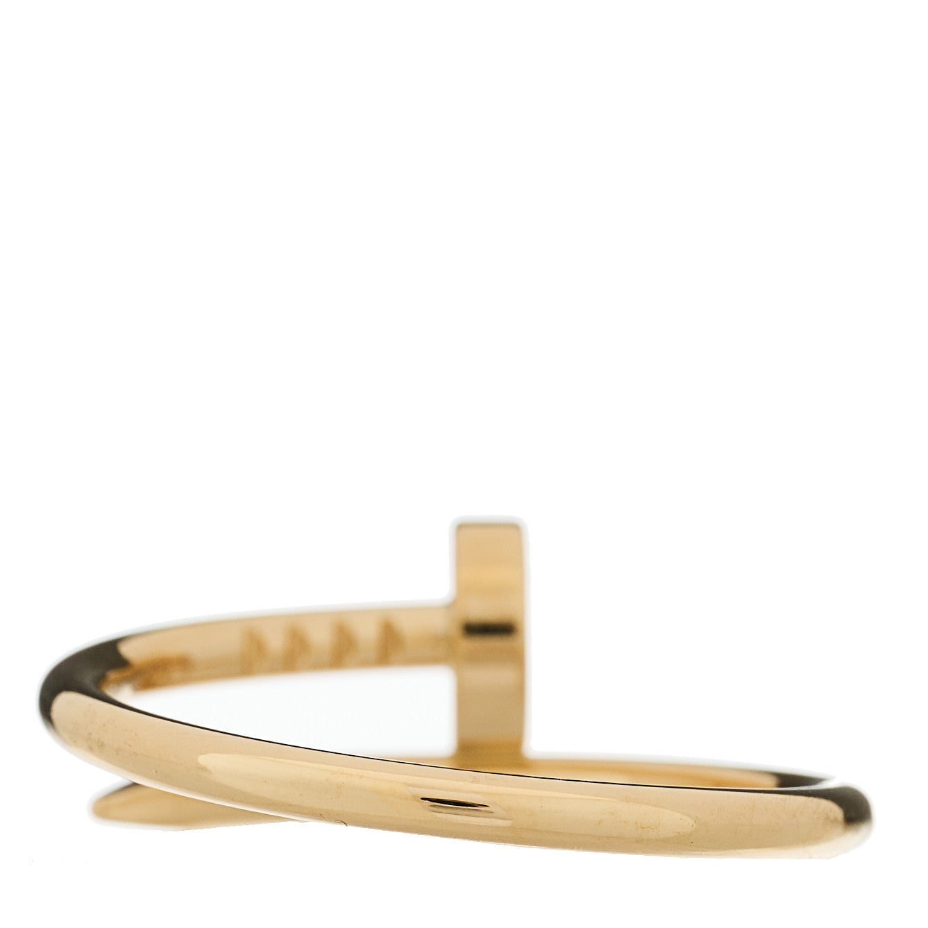 Cartier 18K Yellow Gold Small Juste Un Clou Ring 53 6.5 3 of 6