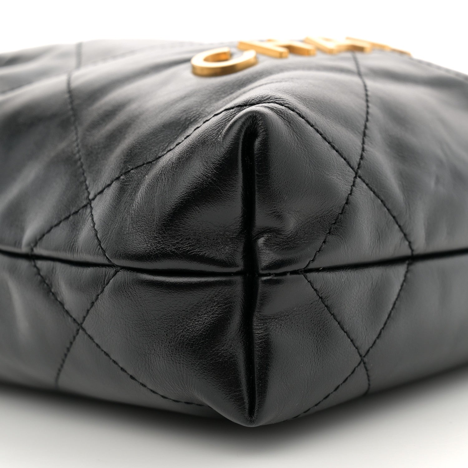 Chanel Shiny Calfskin Quilted Mini Chanel 22 Black 9 of 11