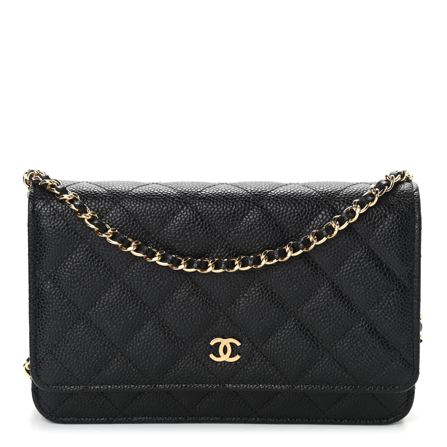 Chanel Caviar Quilted Wallet On Chain WOC Black 1 of 9