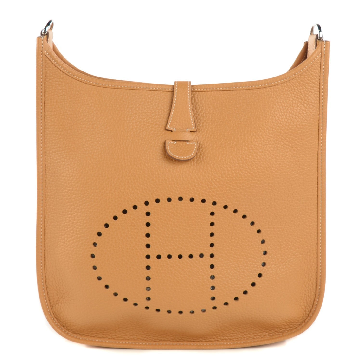 Hermes Taurillon Clemence Evelyne III PM Natural Sable 1 of 16