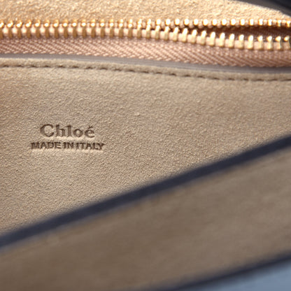 Chloe Suede Calfskin Medium Faye Shoulder Bag Cloudy Blue 6 of 10