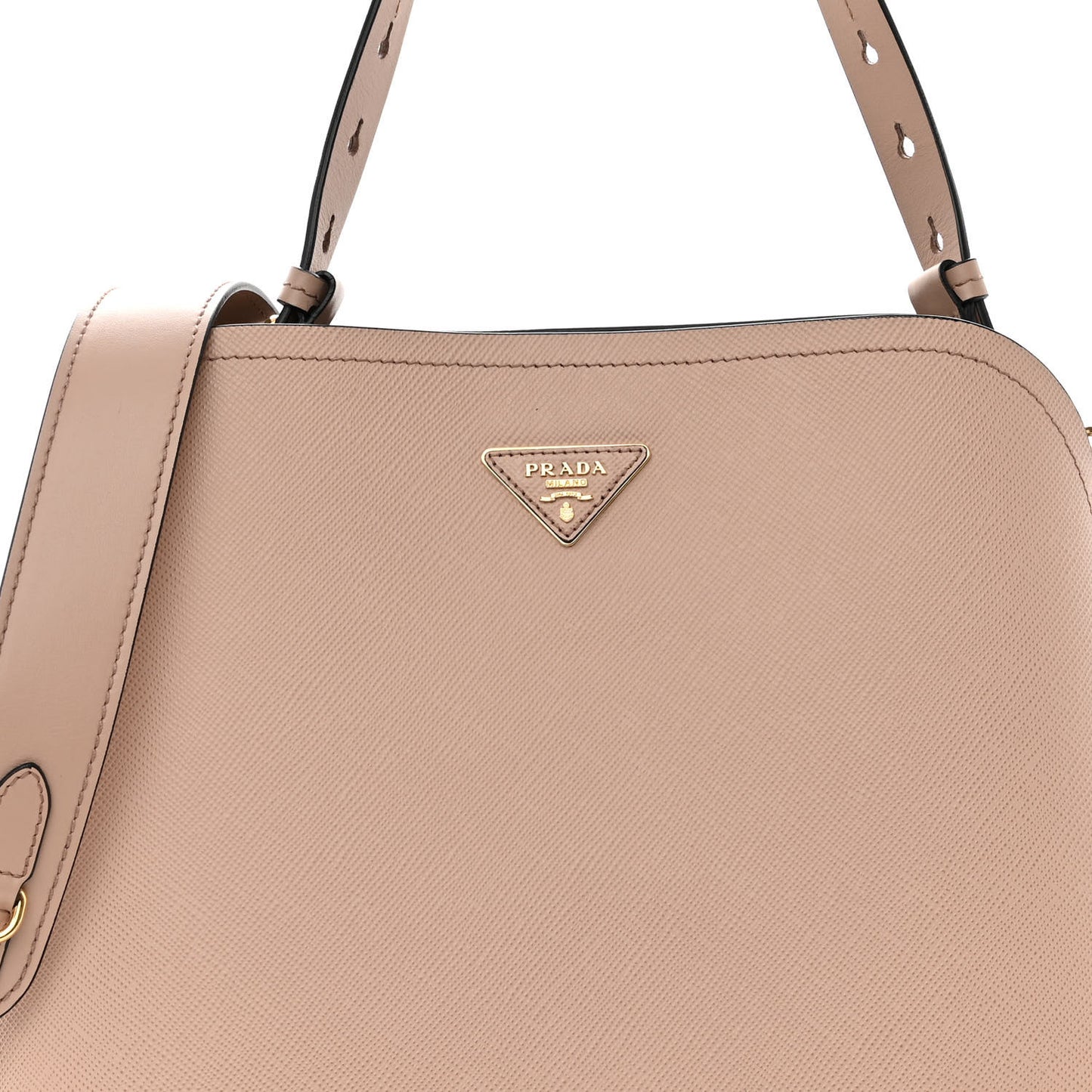 Saffiano Cuir Matinee Tote Cipria Black