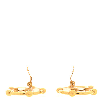 Chanel Round CC Clip On Earrings Gold 3 of 5