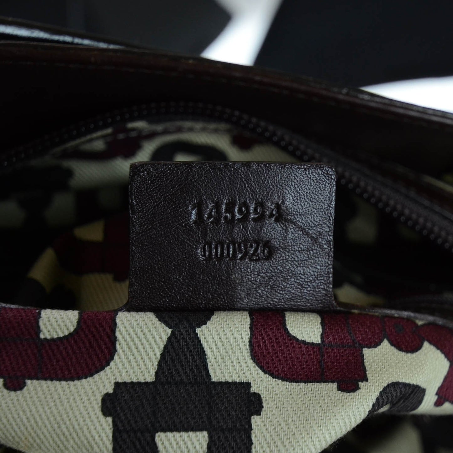 Guccissima Small Punch Tote Chocolate Brown