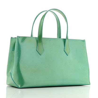 Louis Vuitton Vernis Wilshire PM Blue Lagon 3 of 12