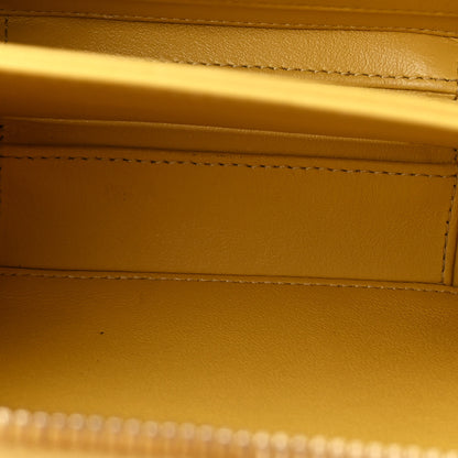 Chanel Caviar Quilted Small CC Filigree Vanity Case Yellow 6 of 13