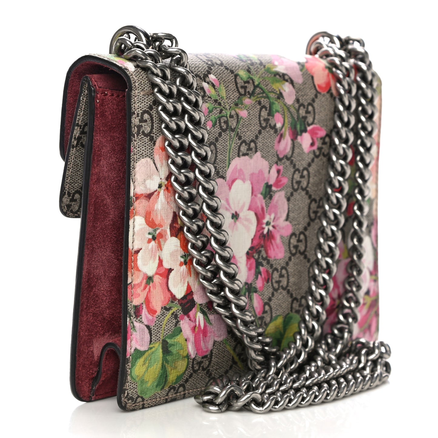 GG Supreme Monogram Blooms Mini Dionysus Shoulder Bag Beige Multicolor Dry Rose