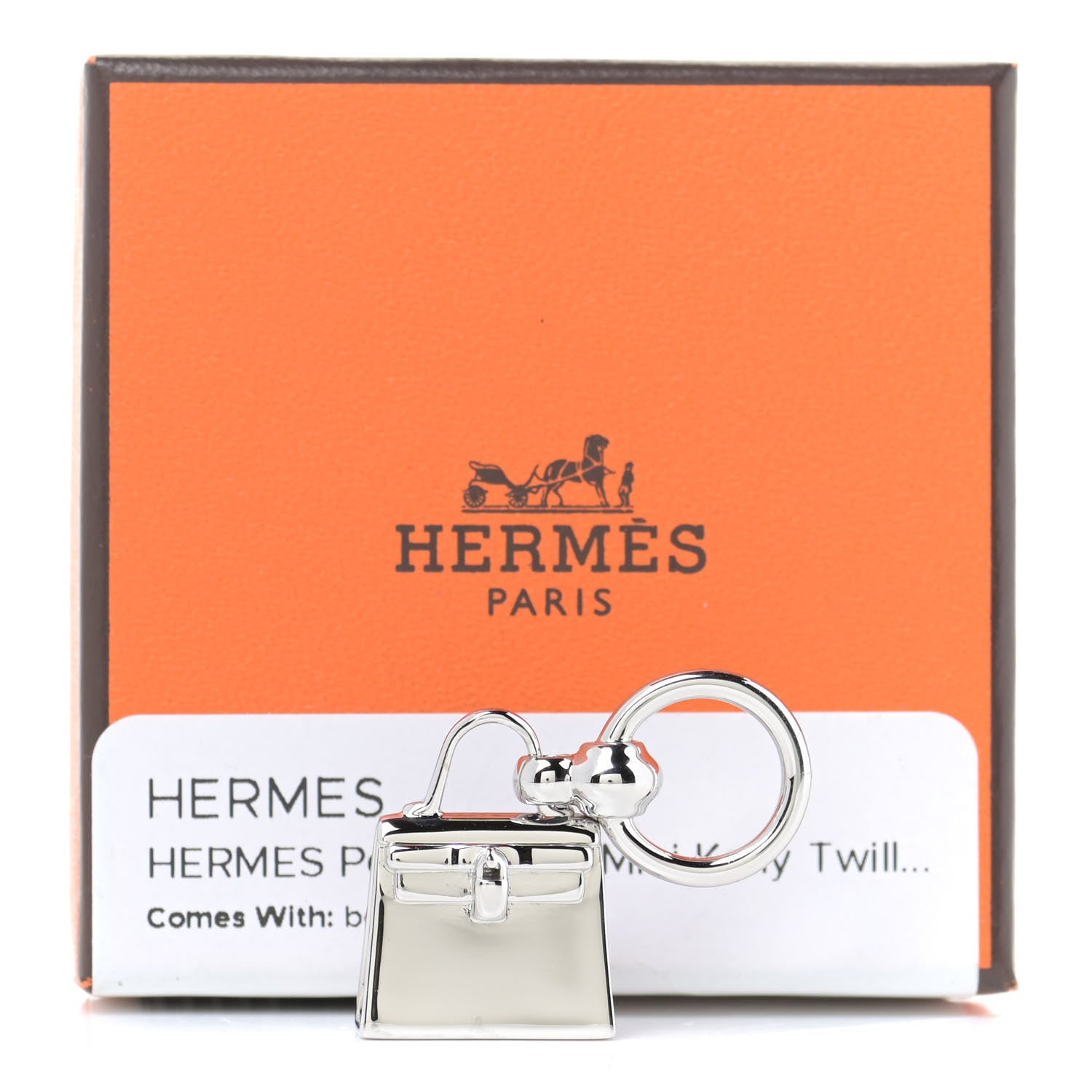 Hermes Palladium Mini Kelly Twilly Ring 6 of 6