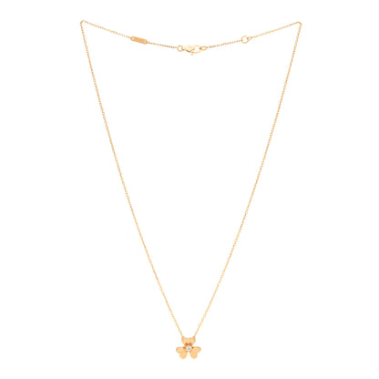 Van Cleef & Arpels 18K Yellow Gold Diamond Mini Frivole Pendant Necklace 3 of 6