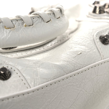 Balenciaga Agneau Arena Mini Le Cagole Duffle Crossbody Bag Optic White 12 of 14