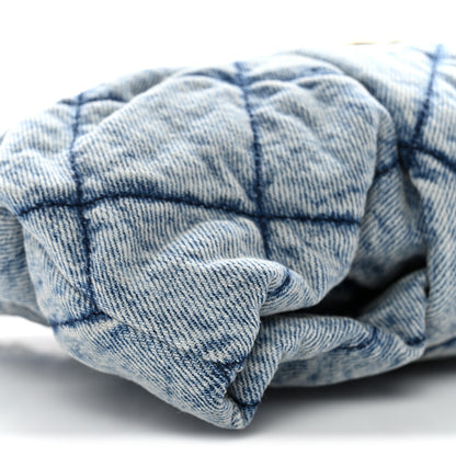 Chanel Washed Denim Quilted Mini Bow Bag Blue 9 of 10