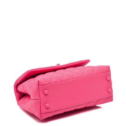 Chanel Caviar Quilted Incognito Mini Coco Handle Flap Pink 4 of 10