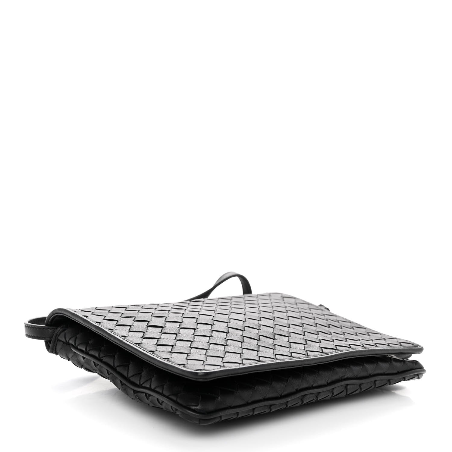 Bottega Veneta Nappa Intrecciato Crossbody Messenger Flap Black 4 of 10