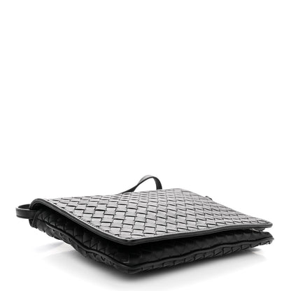 Bottega Veneta Nappa Intrecciato Crossbody Messenger Flap Black 4 of 10