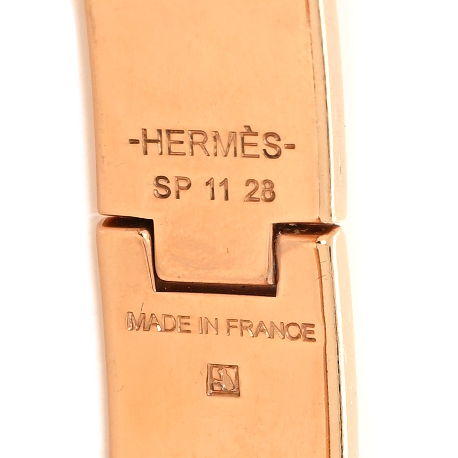 Hermes Enamel Narrow Clic Clac H Bracelet PM Marron Glace 5 of 5
