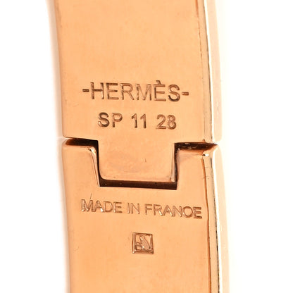 Hermes Enamel Narrow Clic Clac H Bracelet PM Marron Glace 5 of 5