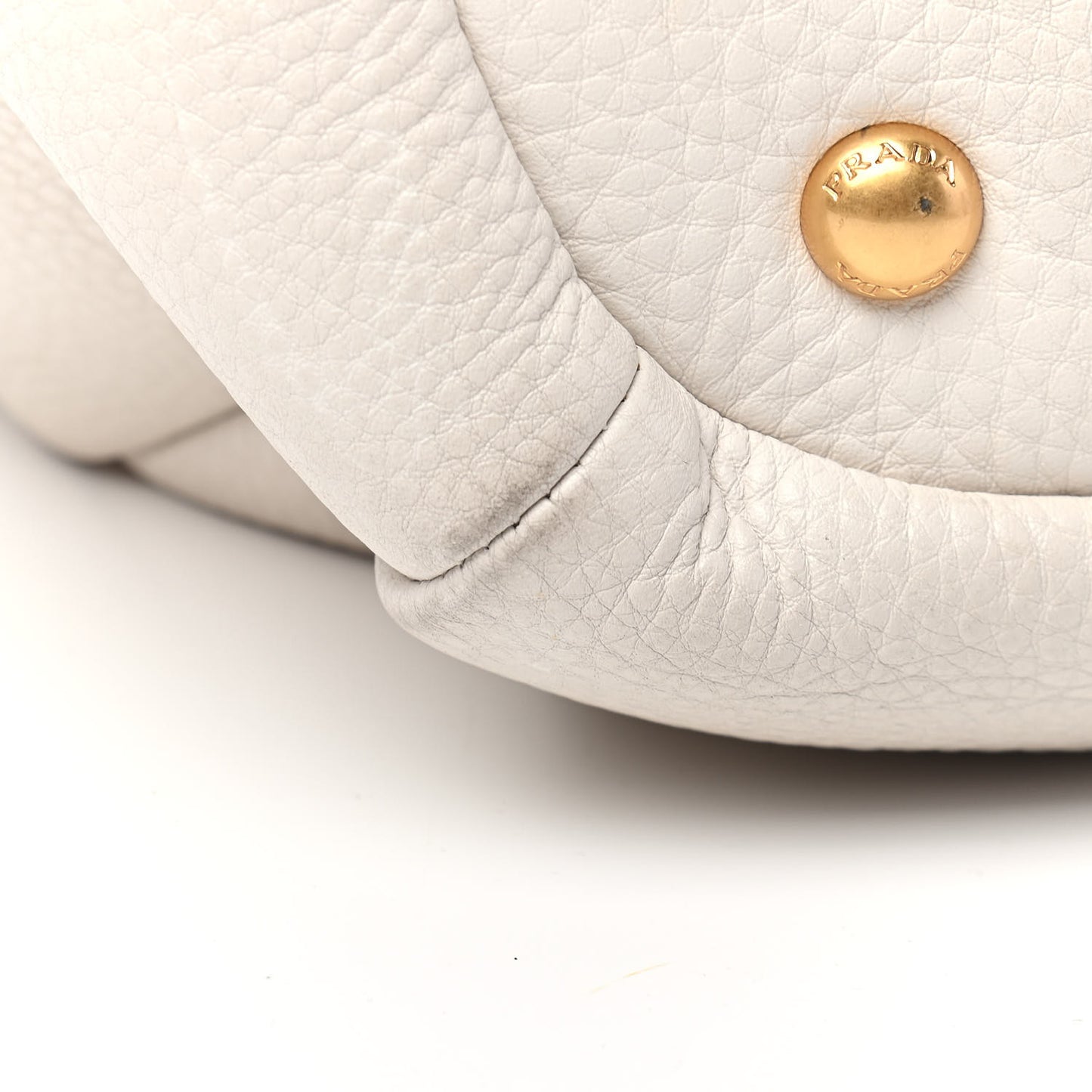 Vitello Daino Shoulder Bag White