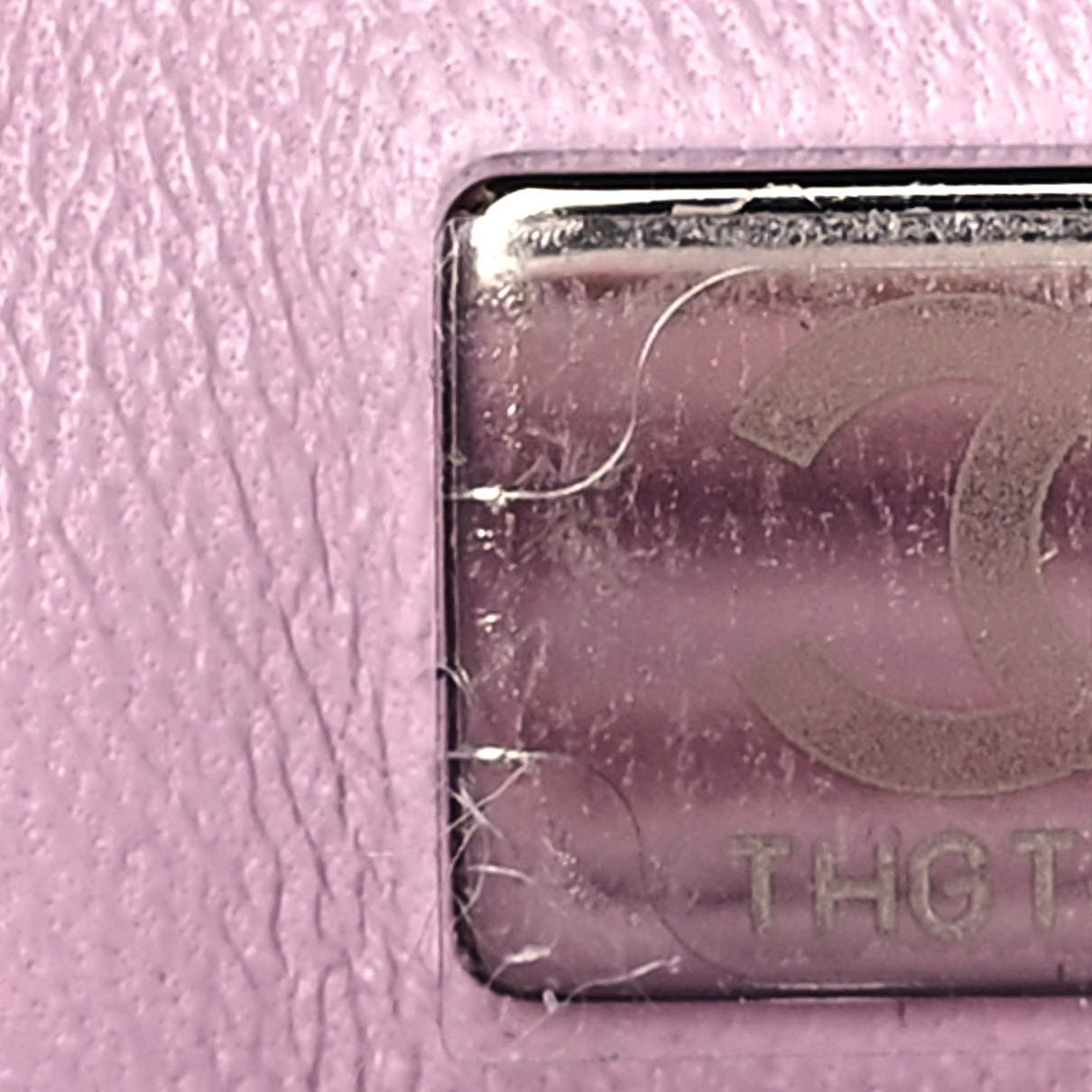 Iridescent Caviar Quilted Mini Coco Handle Flap Pink