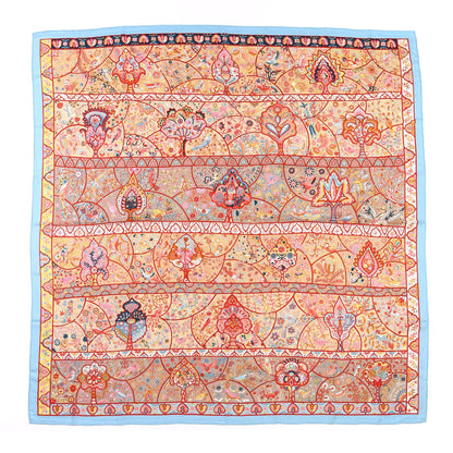 Hermes Cashmere Silk Au Pays Des Oiseaux Fleurs Shawl 140 1 of 4