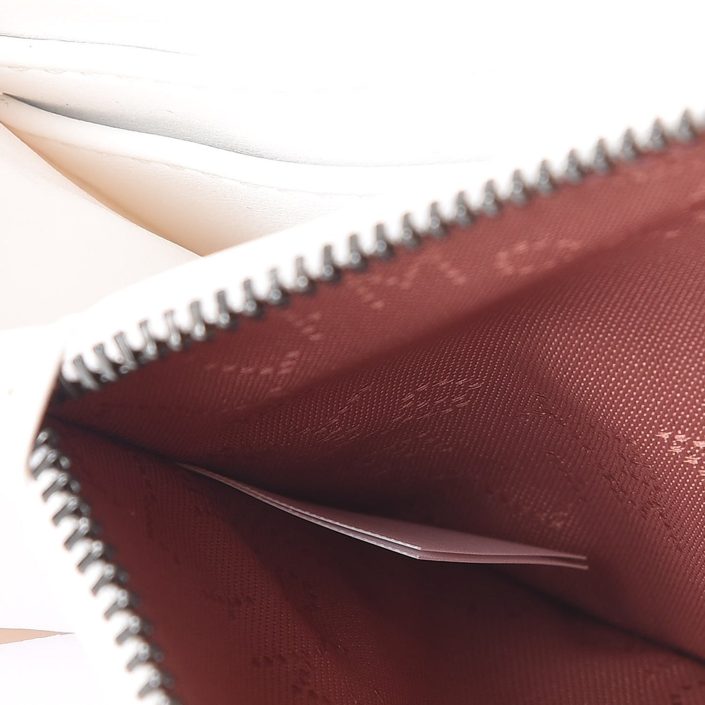 Shaggy Deer Falabella Zip Around Wallet White