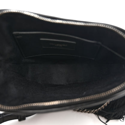 Saint Laurent Calfskin Heart Monogram Crossbody Black 5 of 11