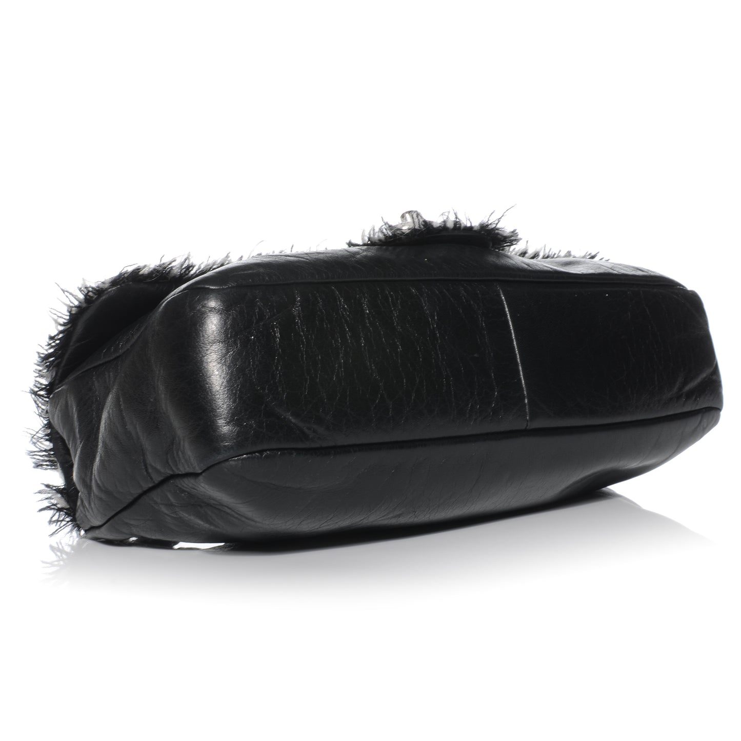 Lambskin Tweedy Flap Black