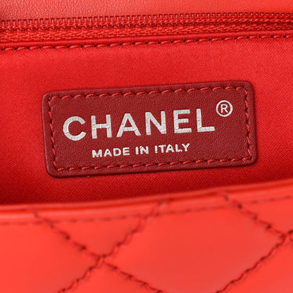 Chanel Lambskin Quilted Medium Easy Carry Flap Red 6 of 11
