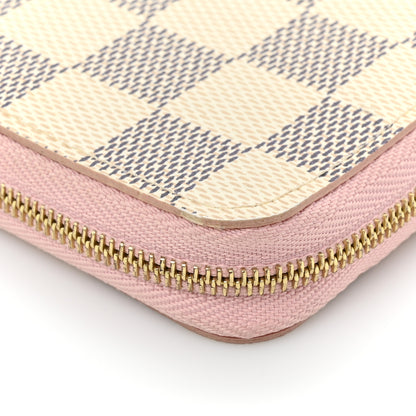 Louis Vuitton Damier Azur Zippy Coin Purse Rose Ballerine 10 of 13