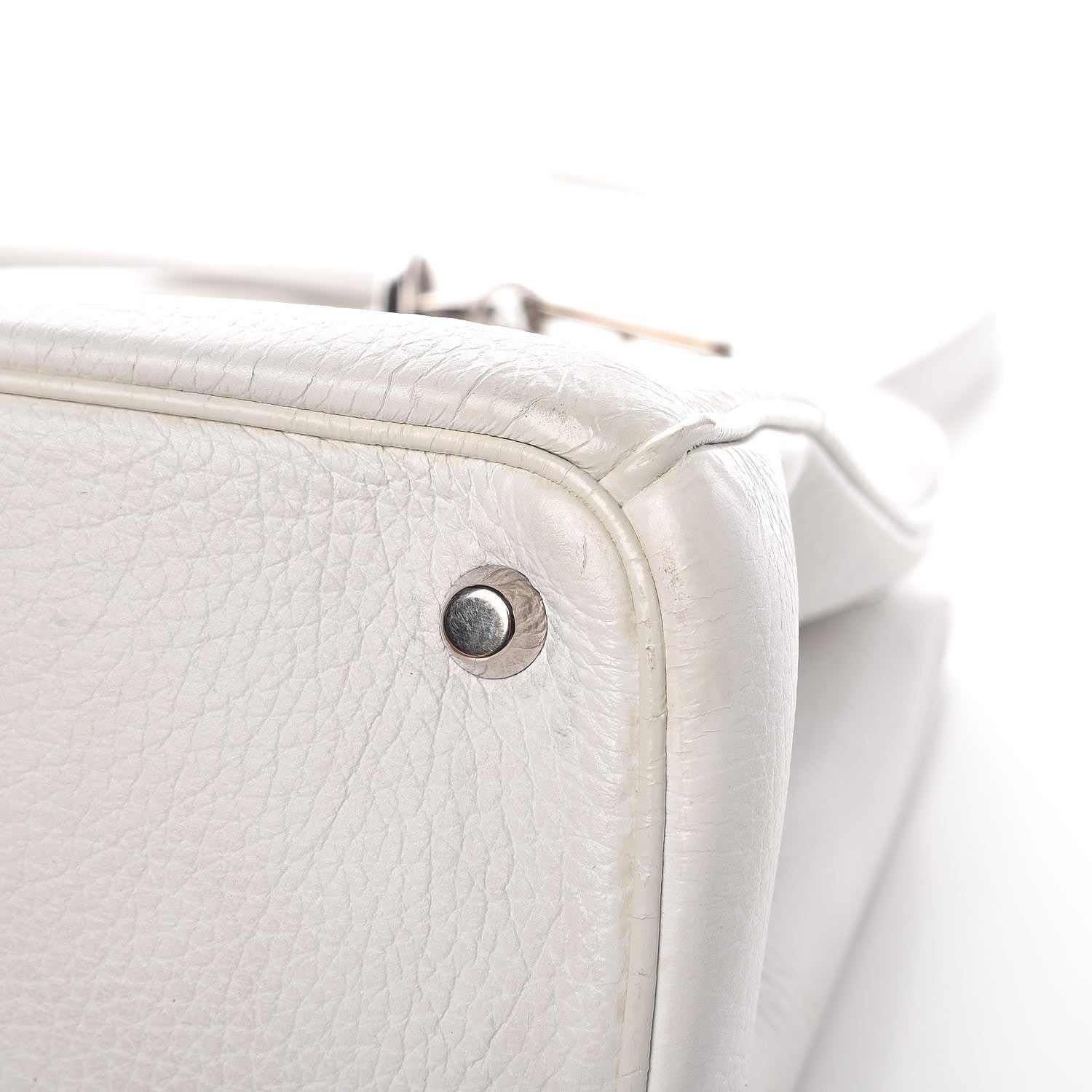 Christian Dior Bullcalf Printed Medium Flower Diorissimo Tote White 14 of 16