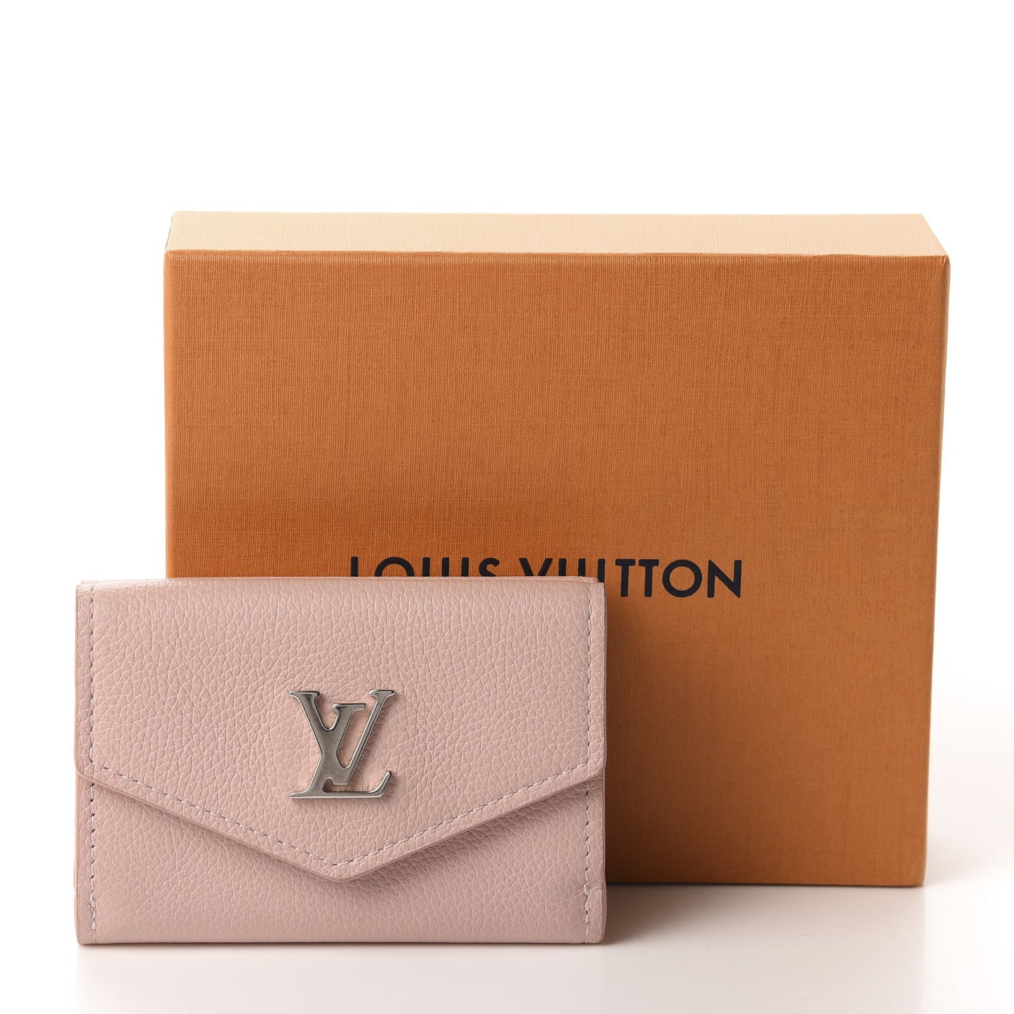 Calfskin Lockmini Wallet Rose Ballerine