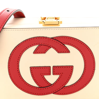 Gucci Vitello Eclipse Mini Interlocking G Shoulder Bag Mystic White Hibiscus Red 7 of 10