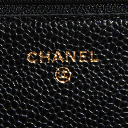 Chanel Caviar Quilted Wallet On Chain WOC Black 7 of 9