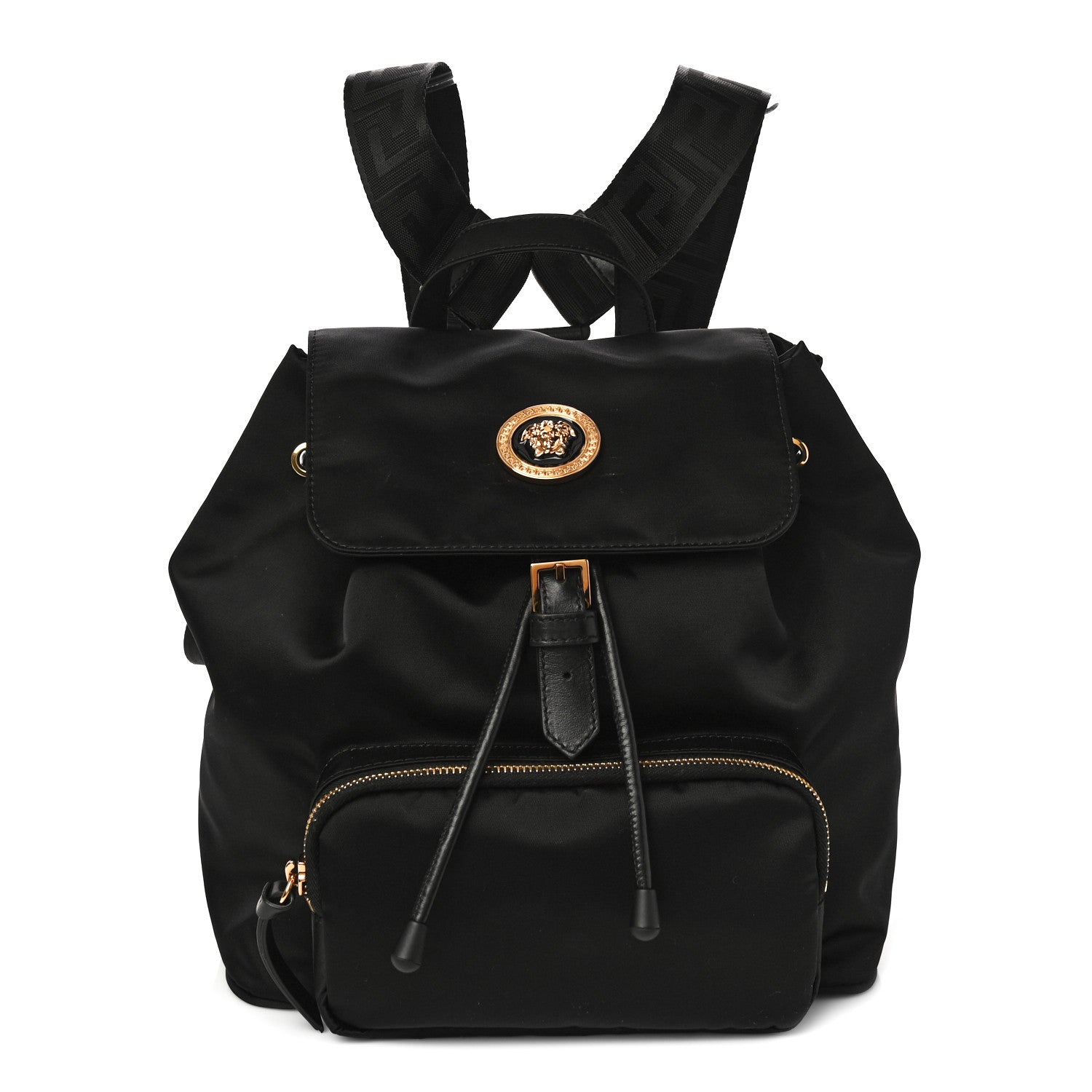 Versace Nylon Palazzo Medusa Backpack Black 1 of 10