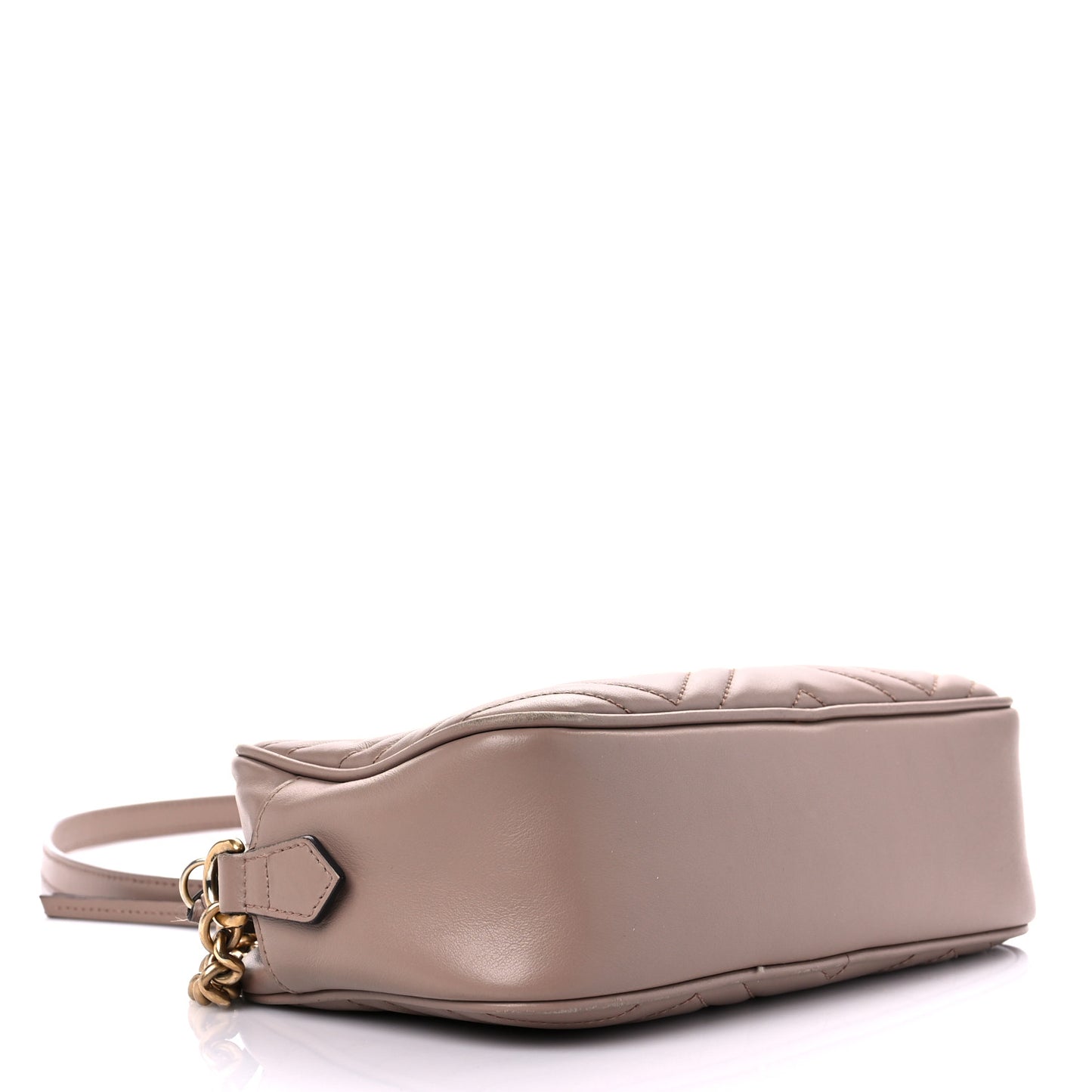 Calfskin Matelasse Small GG Marmont Chain Shoulder Bag Porcelain Rose