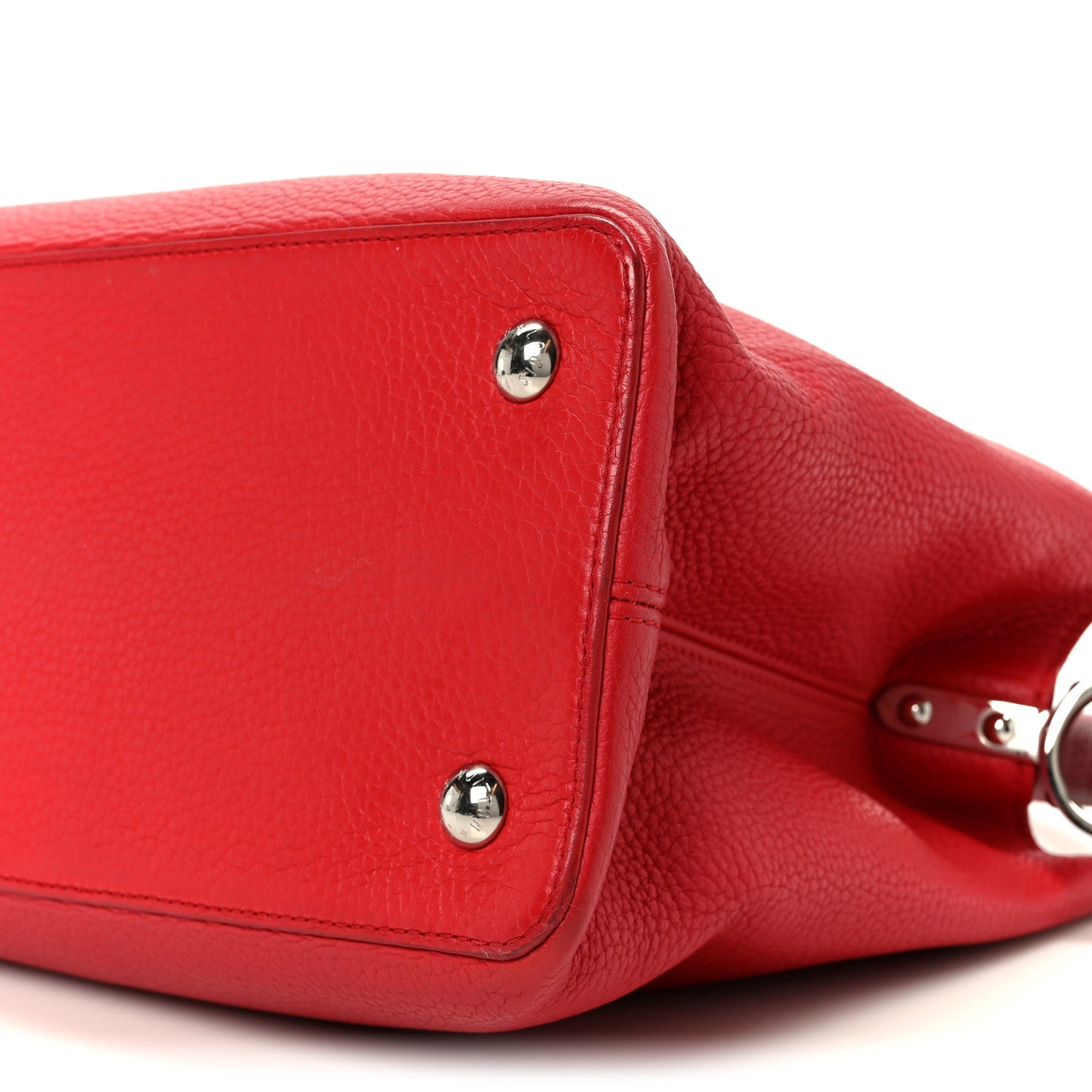 Louis Vuitton Taurillon Capucines MM  Coquelicot 8 of 8