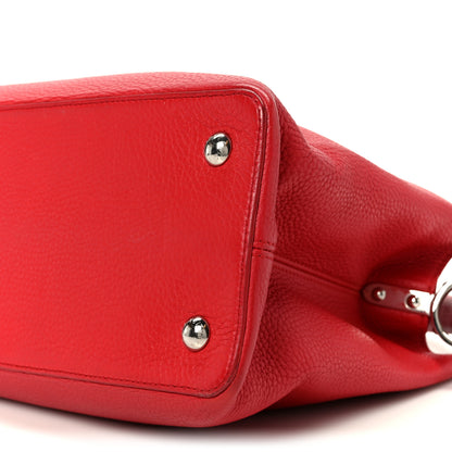 Louis Vuitton Taurillon Capucines MM  Coquelicot 8 of 8
