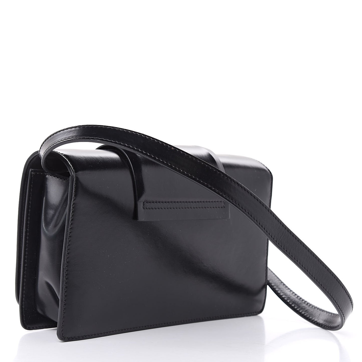 Calfskin Infinity Flap Bag Black