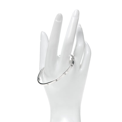 Cartier 18K White Gold 6 Diamond Small LOVE Bracelet 19 2 of 6