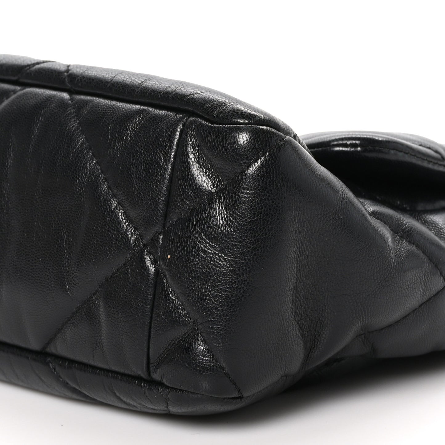 Lambskin Quilted Large Chanel 19 Flap Black