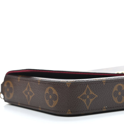 Louis Vuitton Monogram Pochette Felicie Chain Wallet Fuchsia 8 of 9