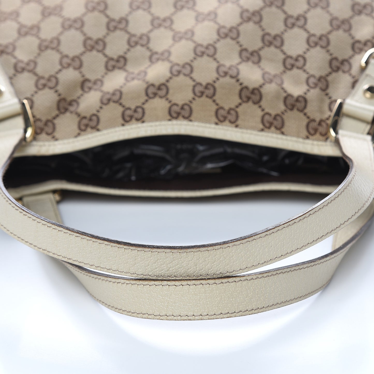 Monogram Medium Abbey Shoulder Bag Off White
